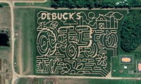 tractor corn maze